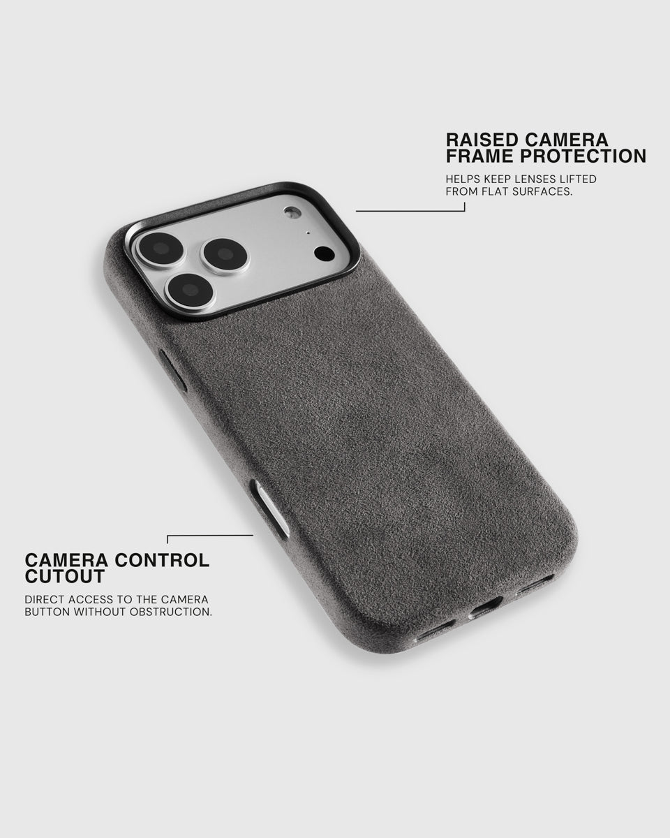 ALCANTARA PHONE CASE — STORM