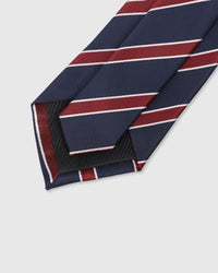 MIDNIGHT CRIMSON STRIPE TIE