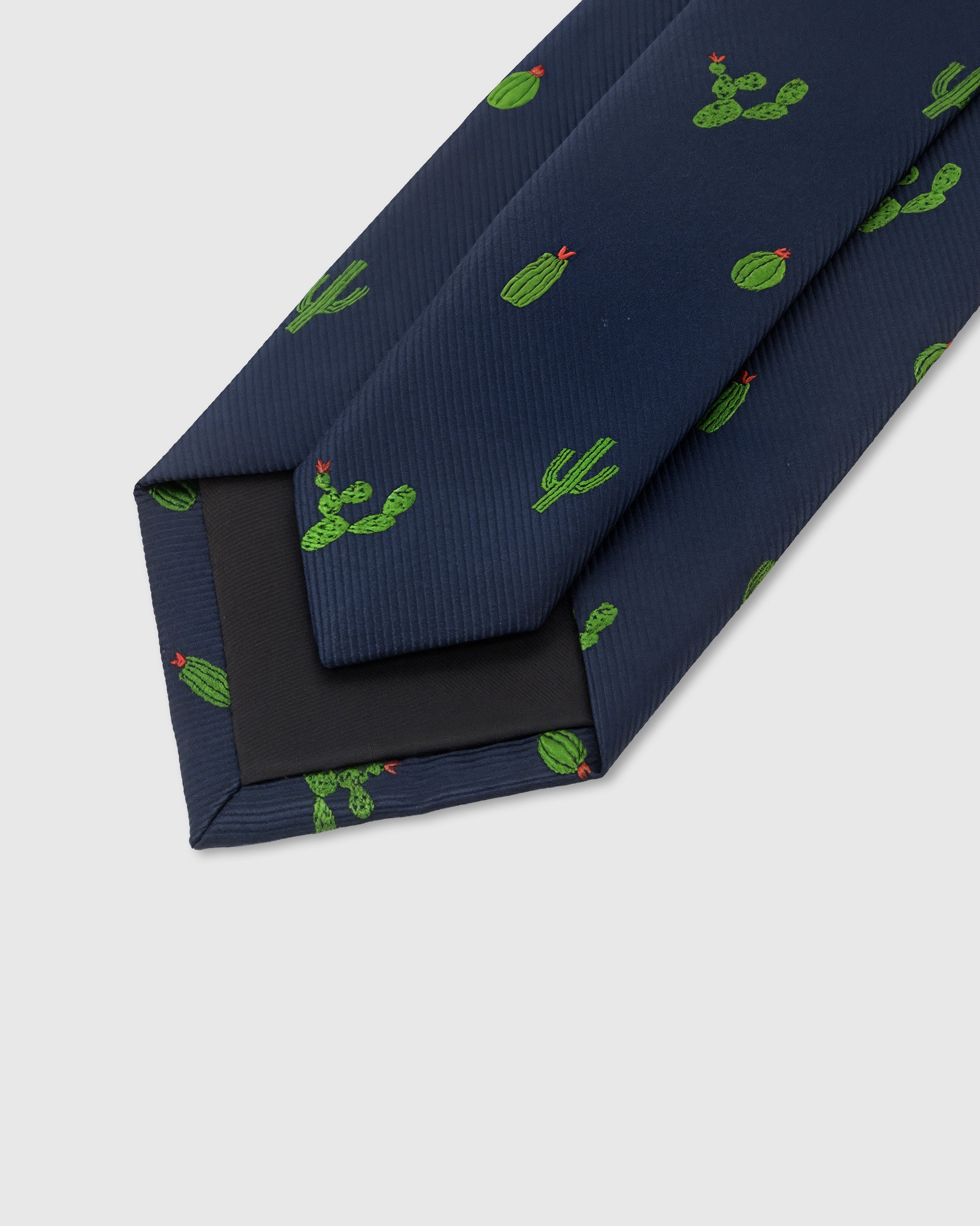 NAVY CACTUS TIE