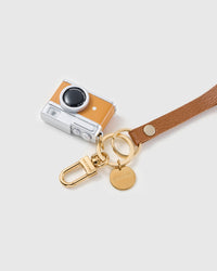 TANGERINE LENS LEATHER PHONE STRAP