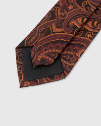 BURGUNDY PAISLEY TIE