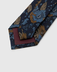 NAVY TWIN STRIPE TIE