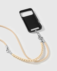 SAND BRAID CROSS-BODY PHONE STRAP