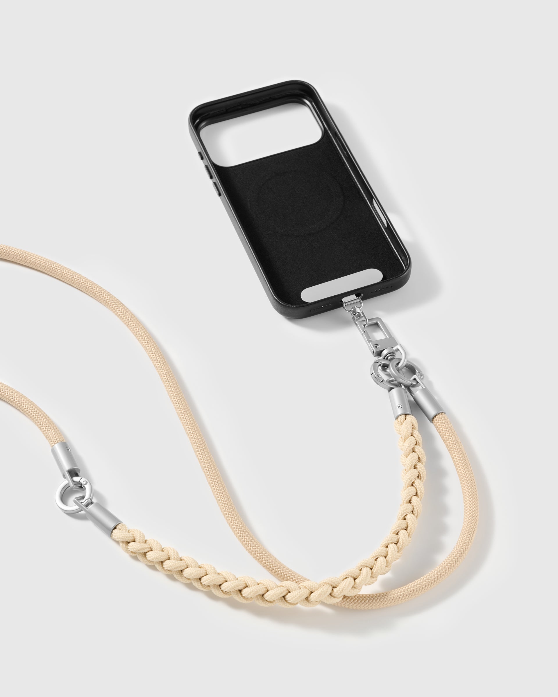 SAND BRAID CROSS-BODY PHONE STRAP