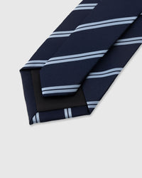NAVY DOUBLE STRIPE TIE