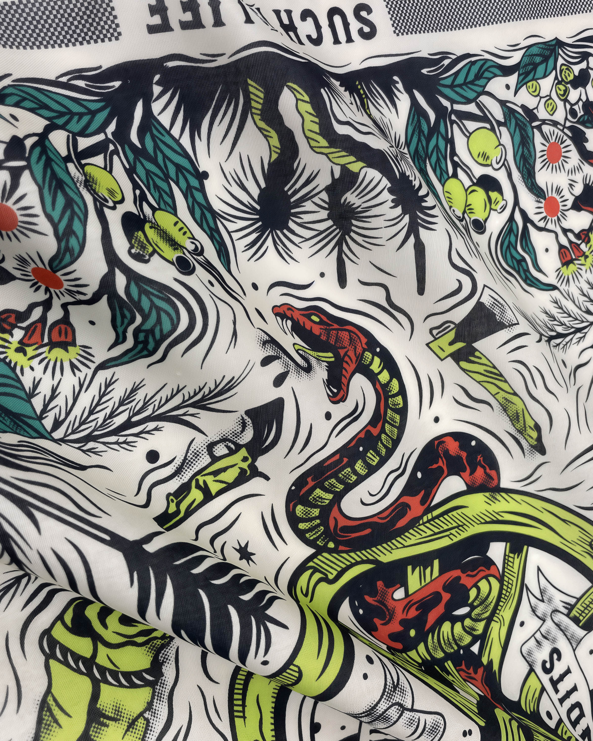 SERPENT THICKET SILK SCARF
