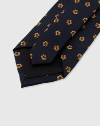 NAVY HIBISCUS TIE