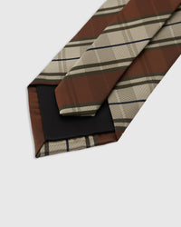 UMBER HERRINGBONE TIE