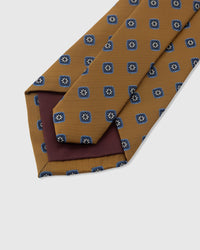 AMBER FLORAL SQUARE TIE