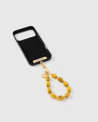 SAFFRON AGATE PHONE STRAP