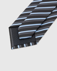 CHARCOAL SKY STRIPE TIE
