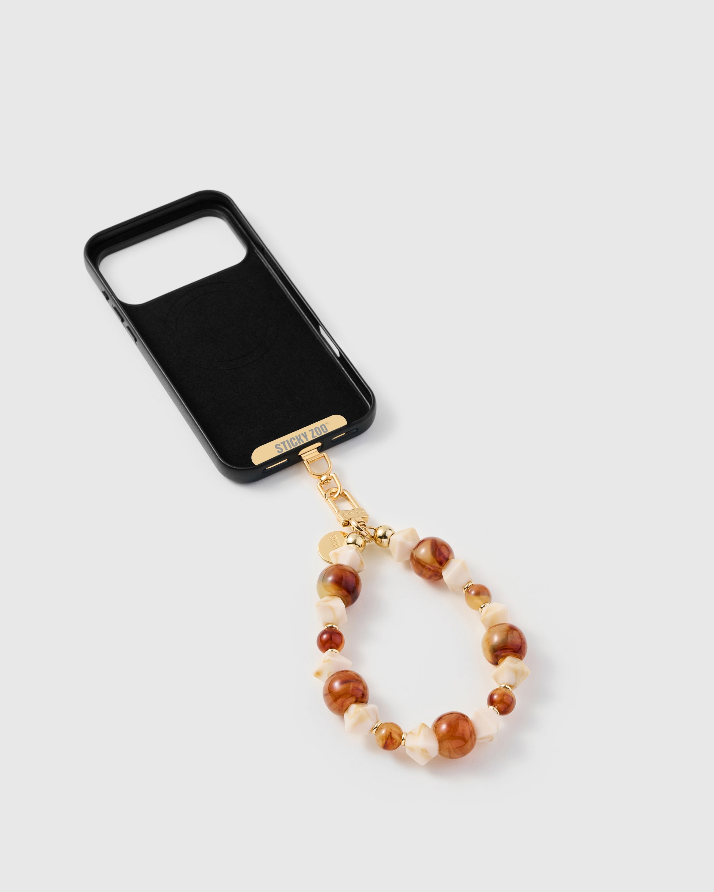 AMBER MARBLE PHONE STRAP