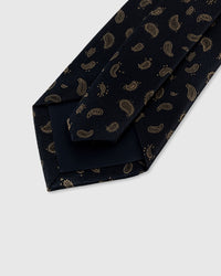 TIE NA MAY DISENYONG PAISLEY NA NAKALAT SA NOIR