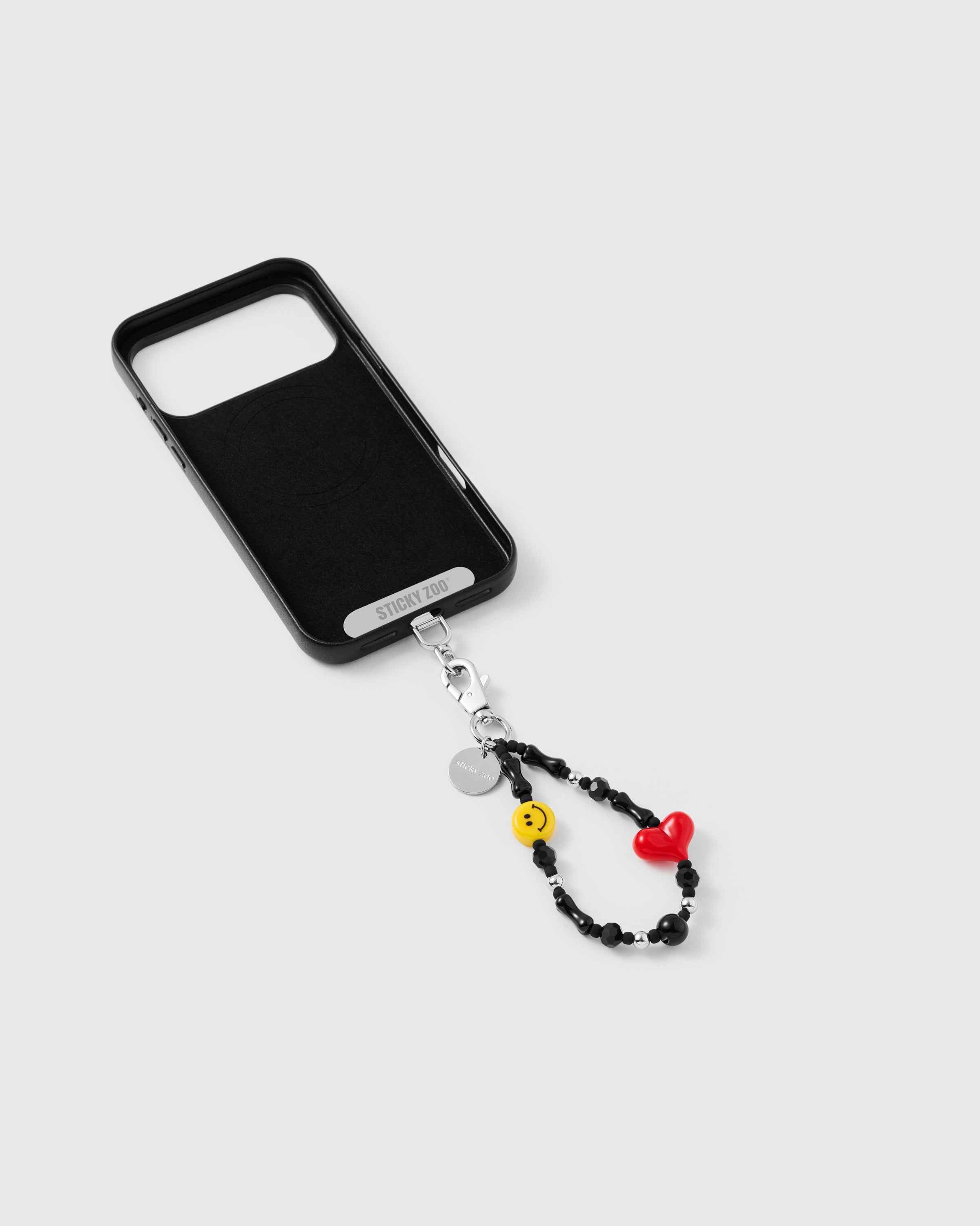 SMILEY HEART PHONE STRAP