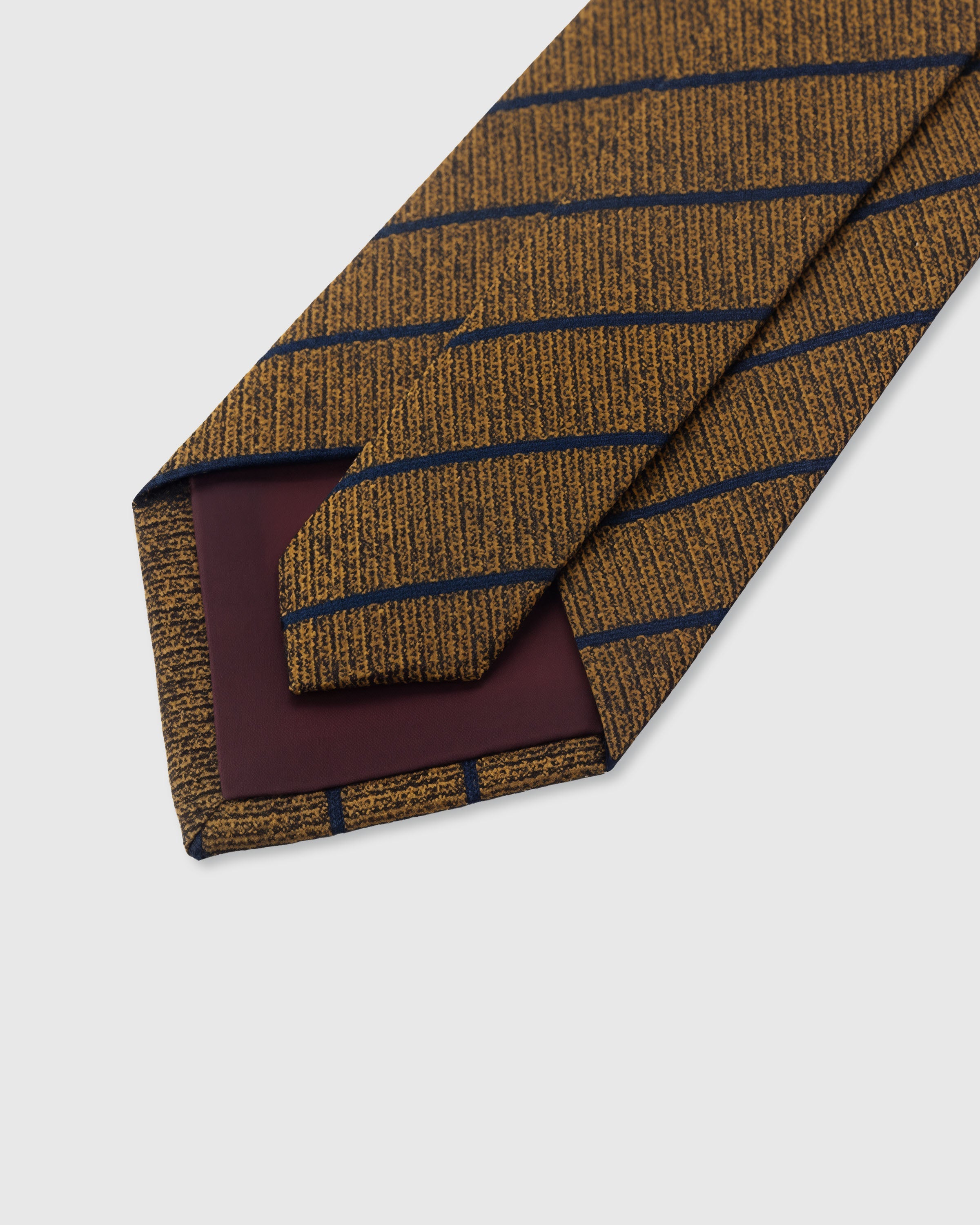 TOFFEE NAVY STRIPE TIE