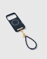 COBALT BEAD PHONE STRAP