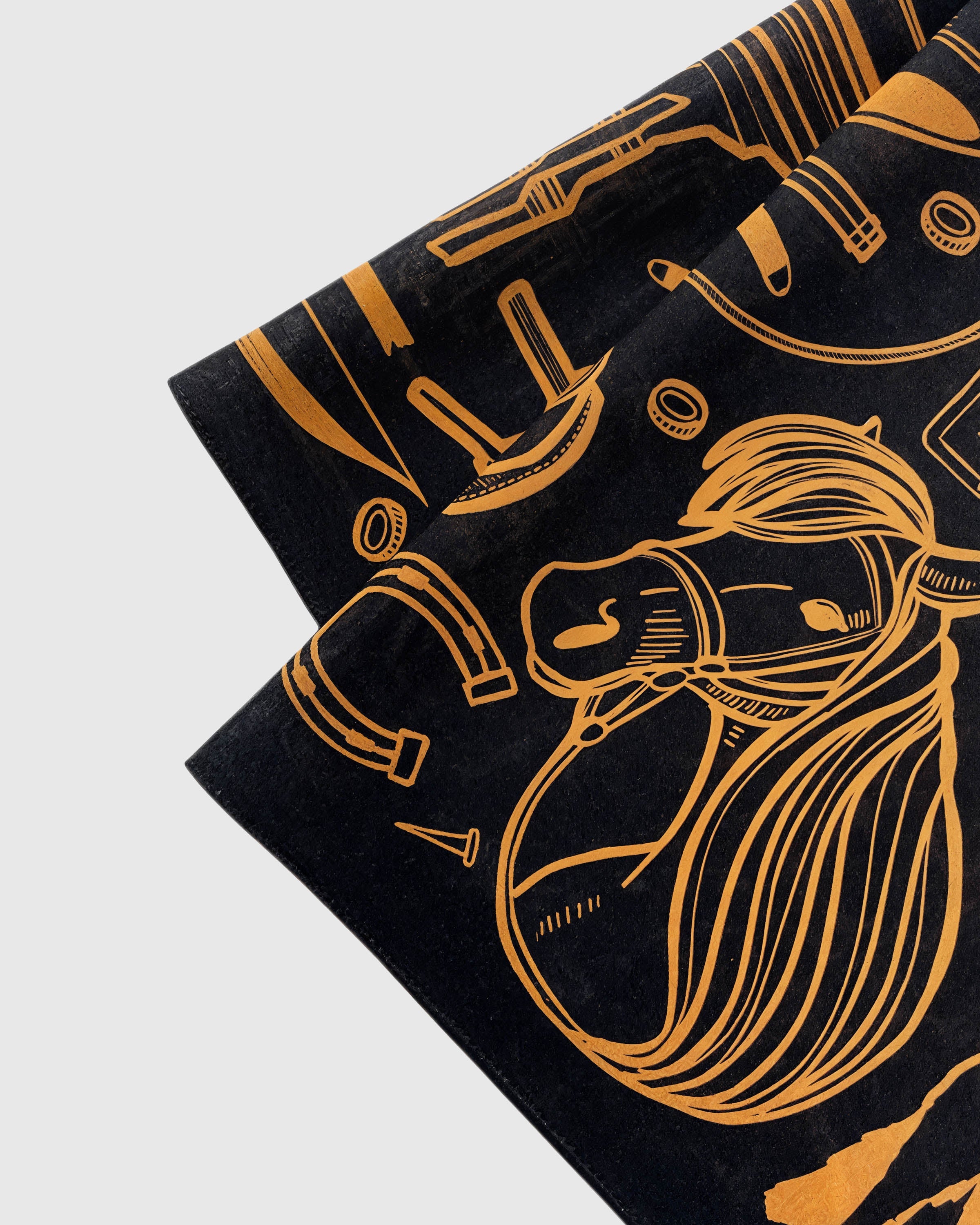 MIDNIGHT FRONTIER SILK SCARF