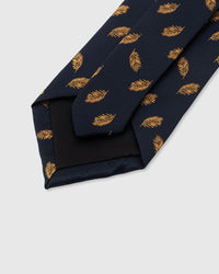 NAVY FEATHER TIE
