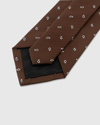 CHESTNUT MINI PAISLEY TIE