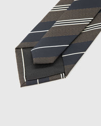 EVERGREEN RUST STRIPE TIE