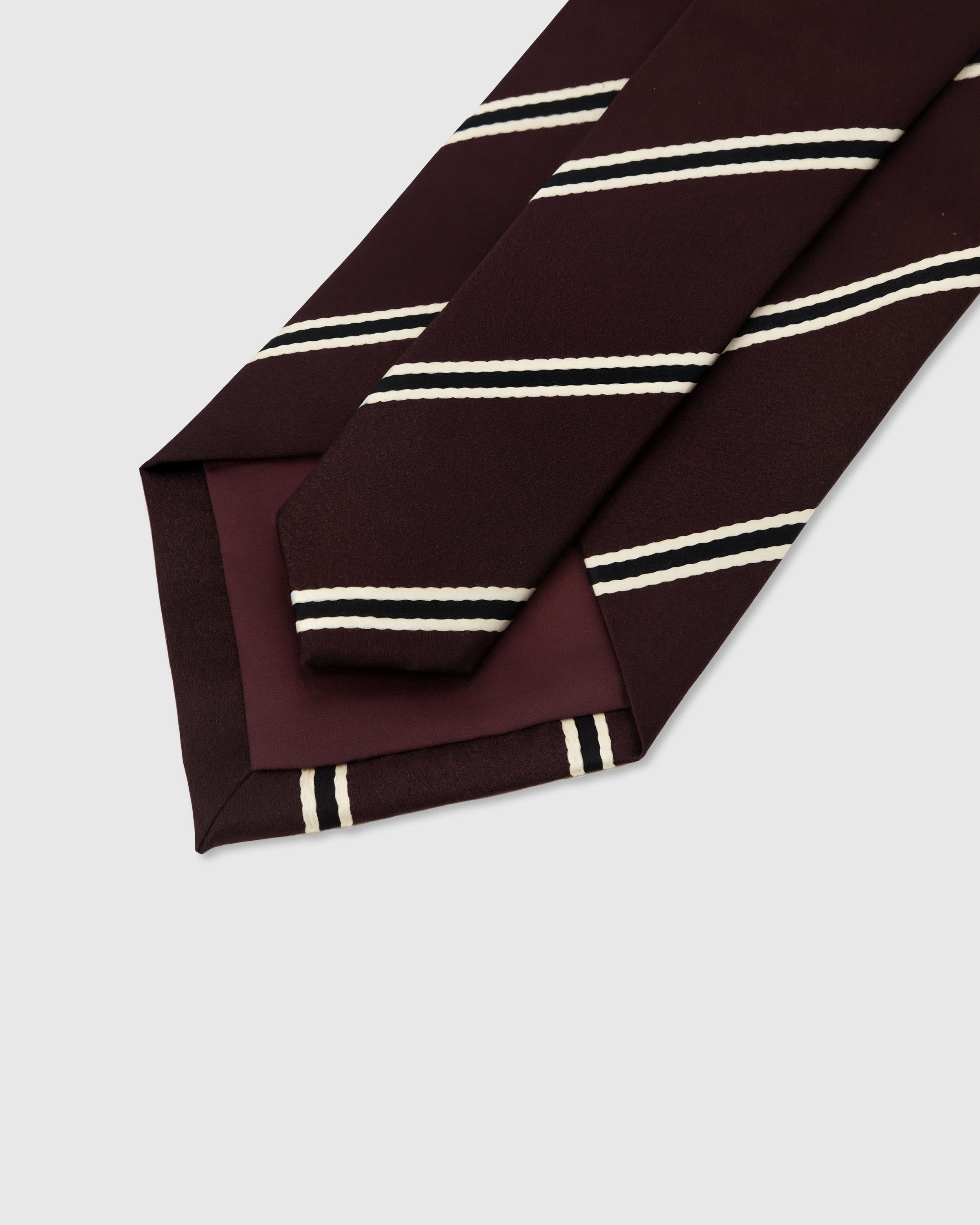 OXBLOOD REGIMENTAL TIE