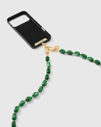 EMERALD SMOKE CROSS-BODY PHONE STRAP