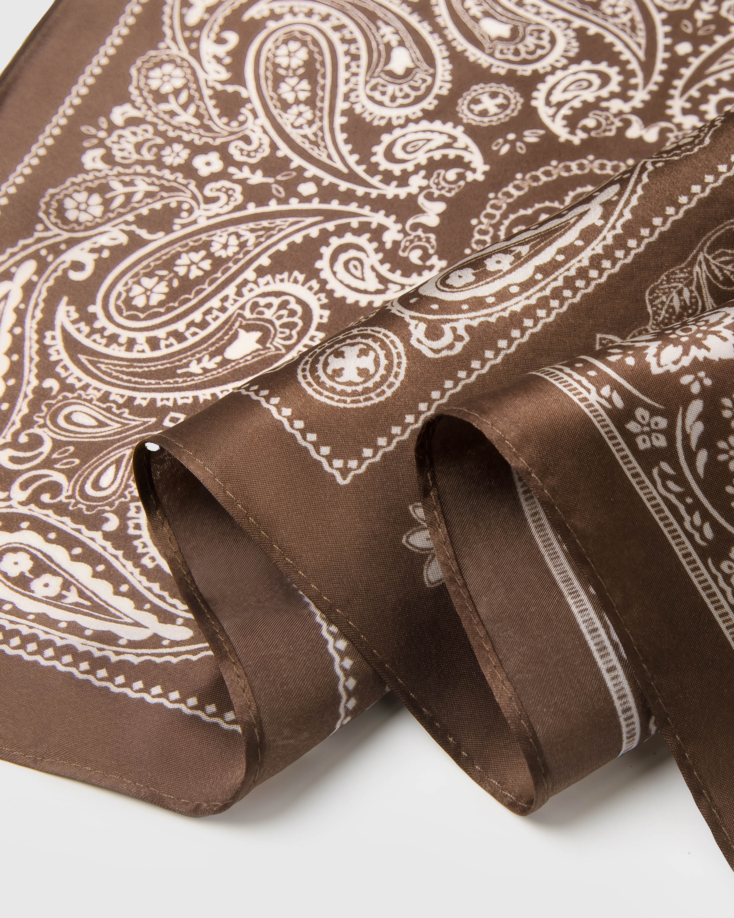COCOA PATCHWORK SILK SCARF