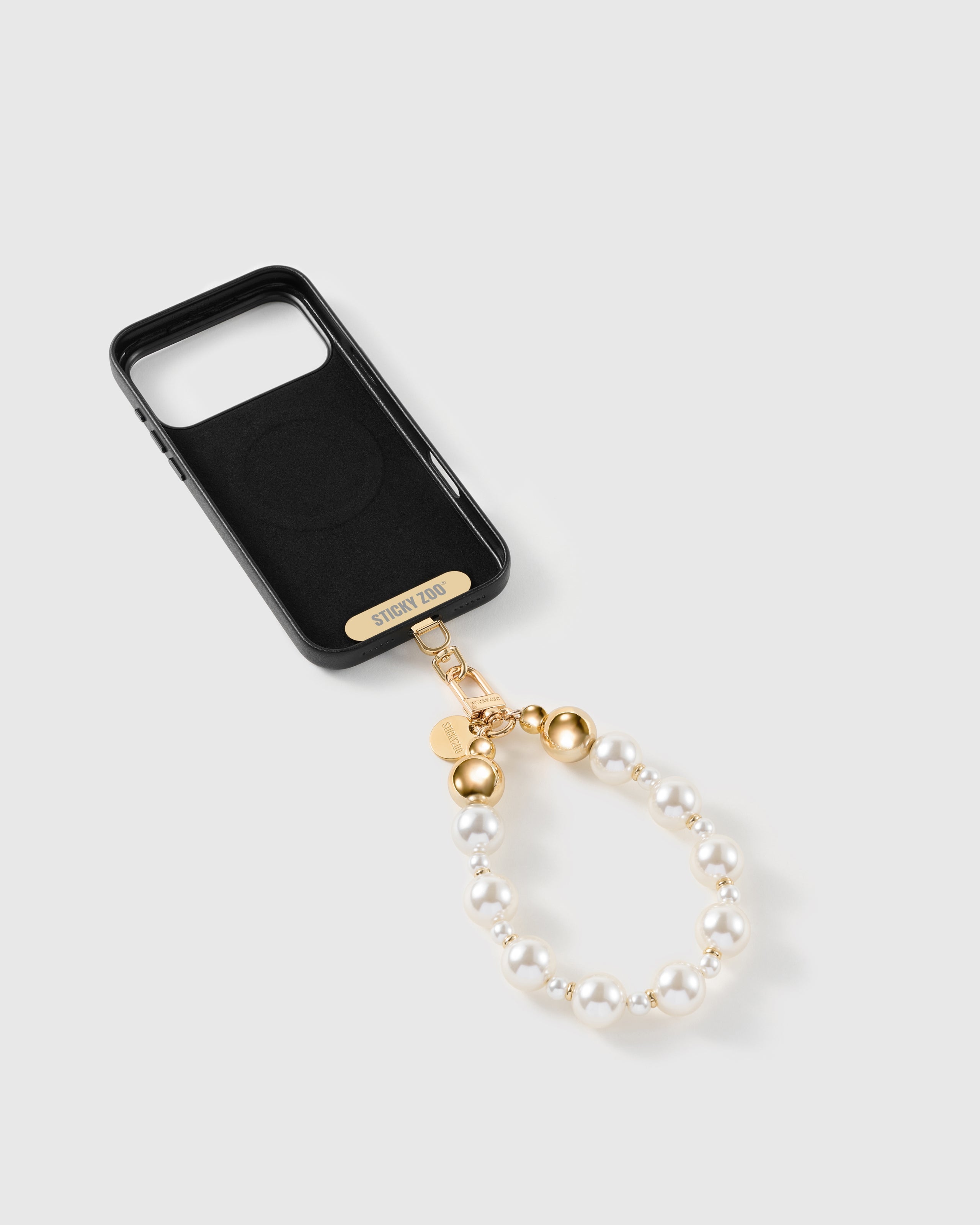 GOLDEN PEARL PHONE STRAP