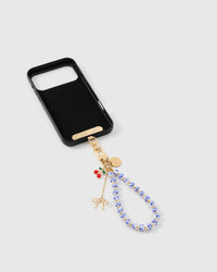 PORCELAIN CHERRY CHARM PHONE STRAP