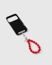 RED BEAD PHONE STRAP