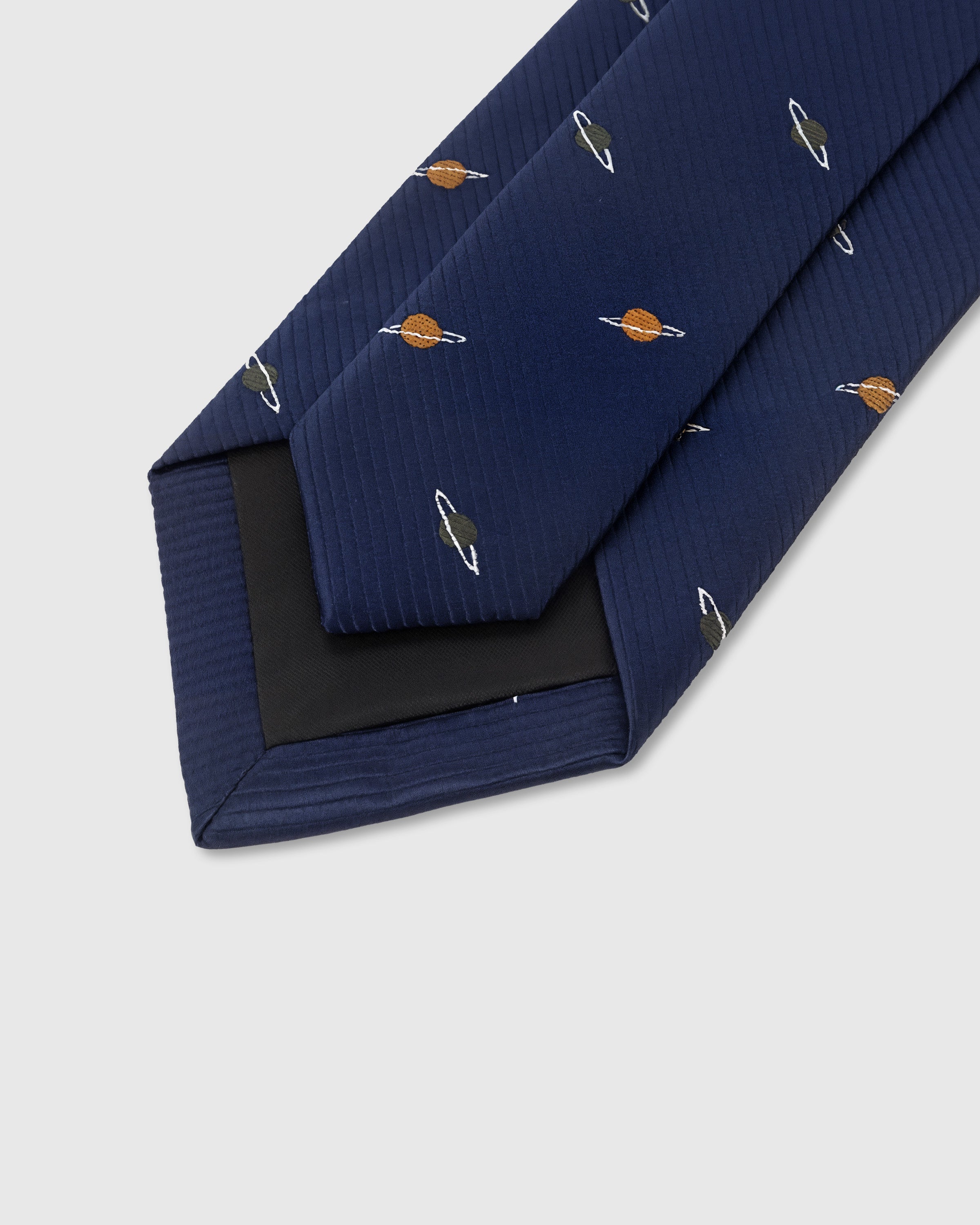 NAVY SATURN TIE