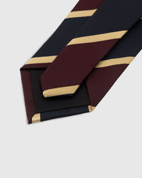 BURGUNDY HERRINGBONE TIE