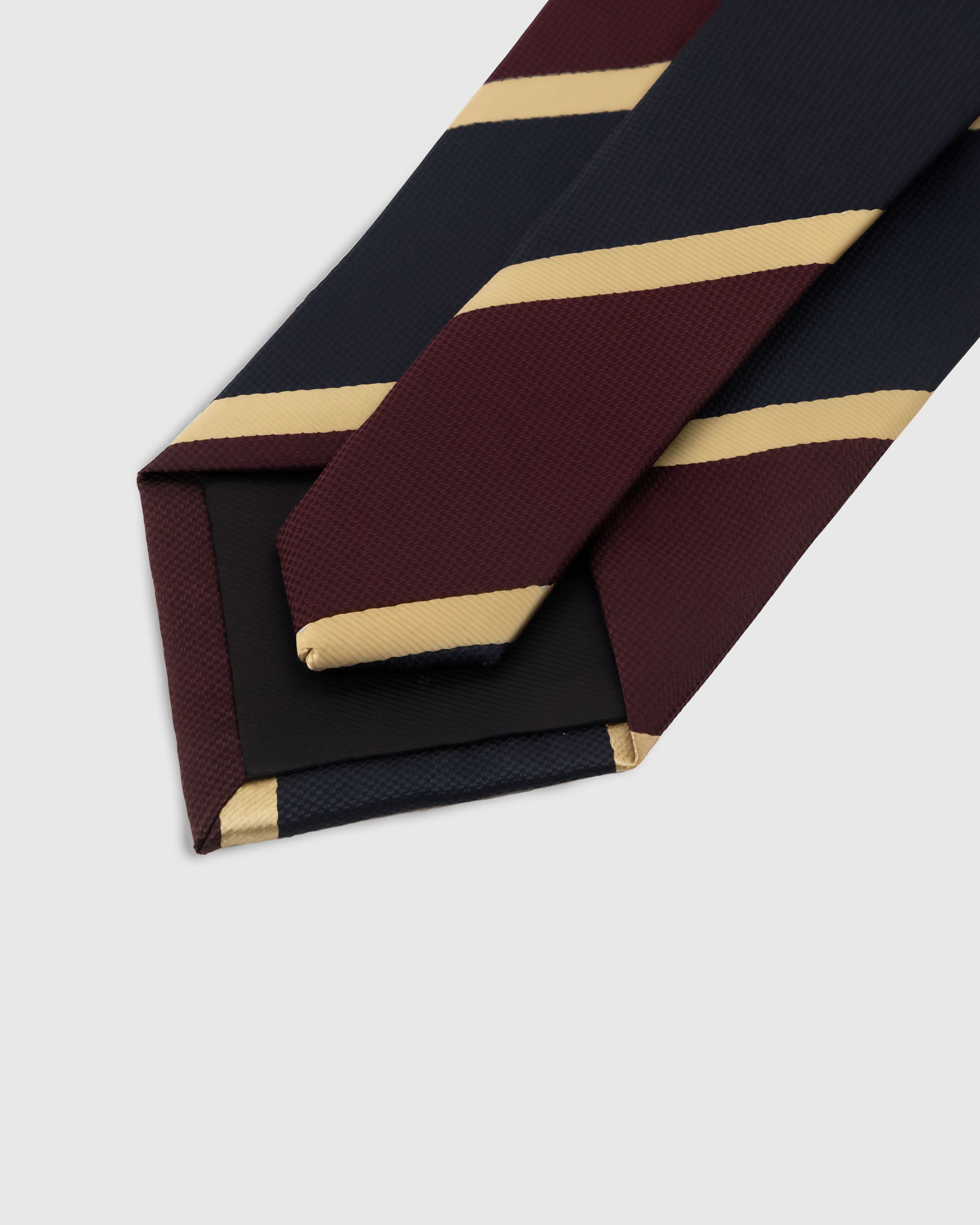 BURGUNDY HERRINGBONE TIE