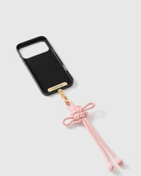 BLUSH BOW PHONE STRAP