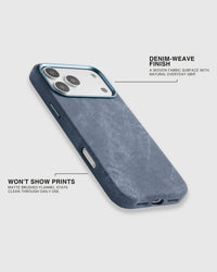 DENIM PHONE CASE — STONEWASH