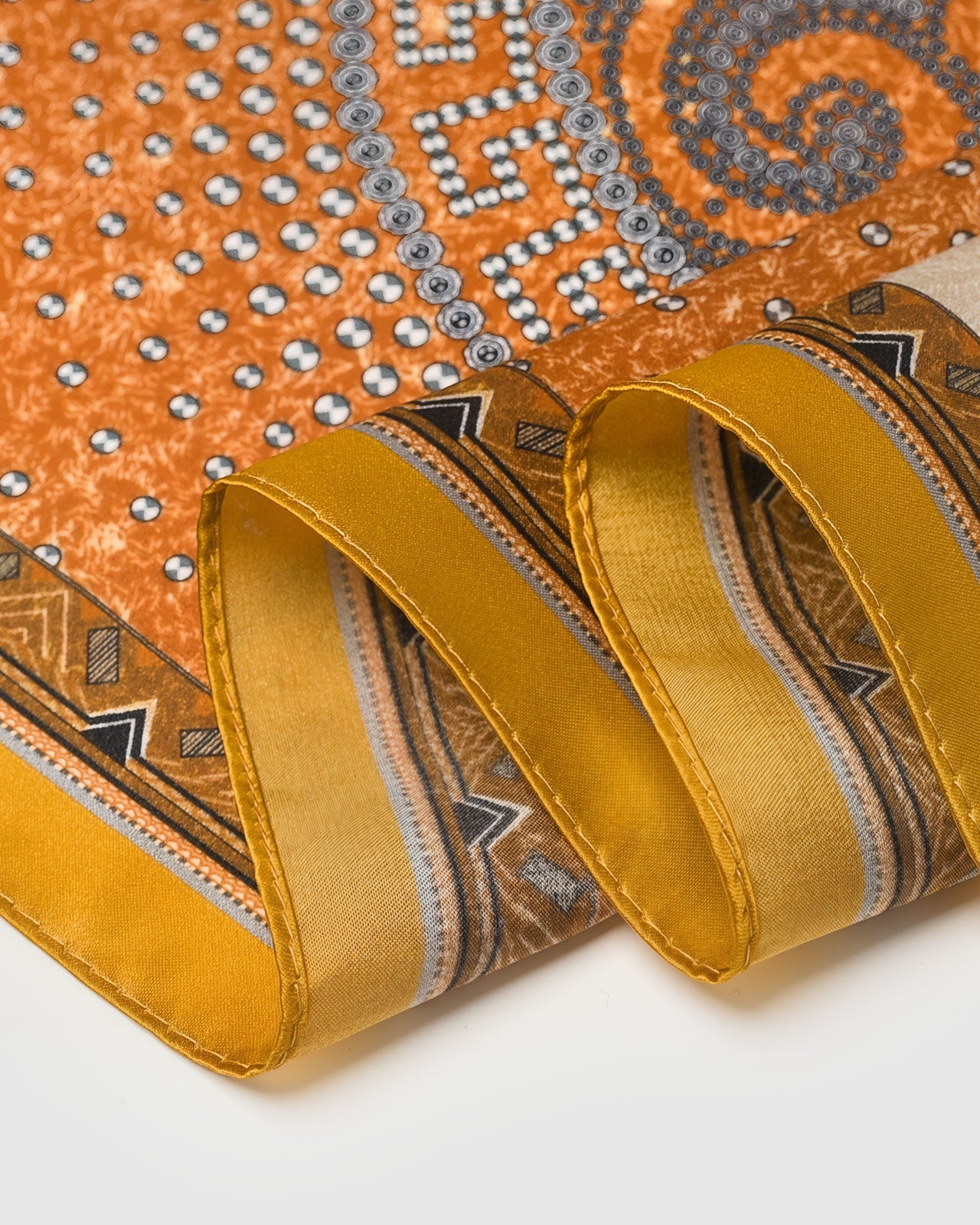 GALLOP PATCHWORK SILK SCARF