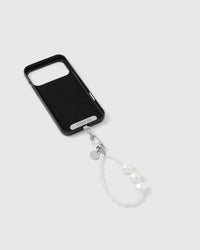 PEARL HEART PHONE STRAP