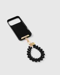 BLACK HEART PHONE STRAP