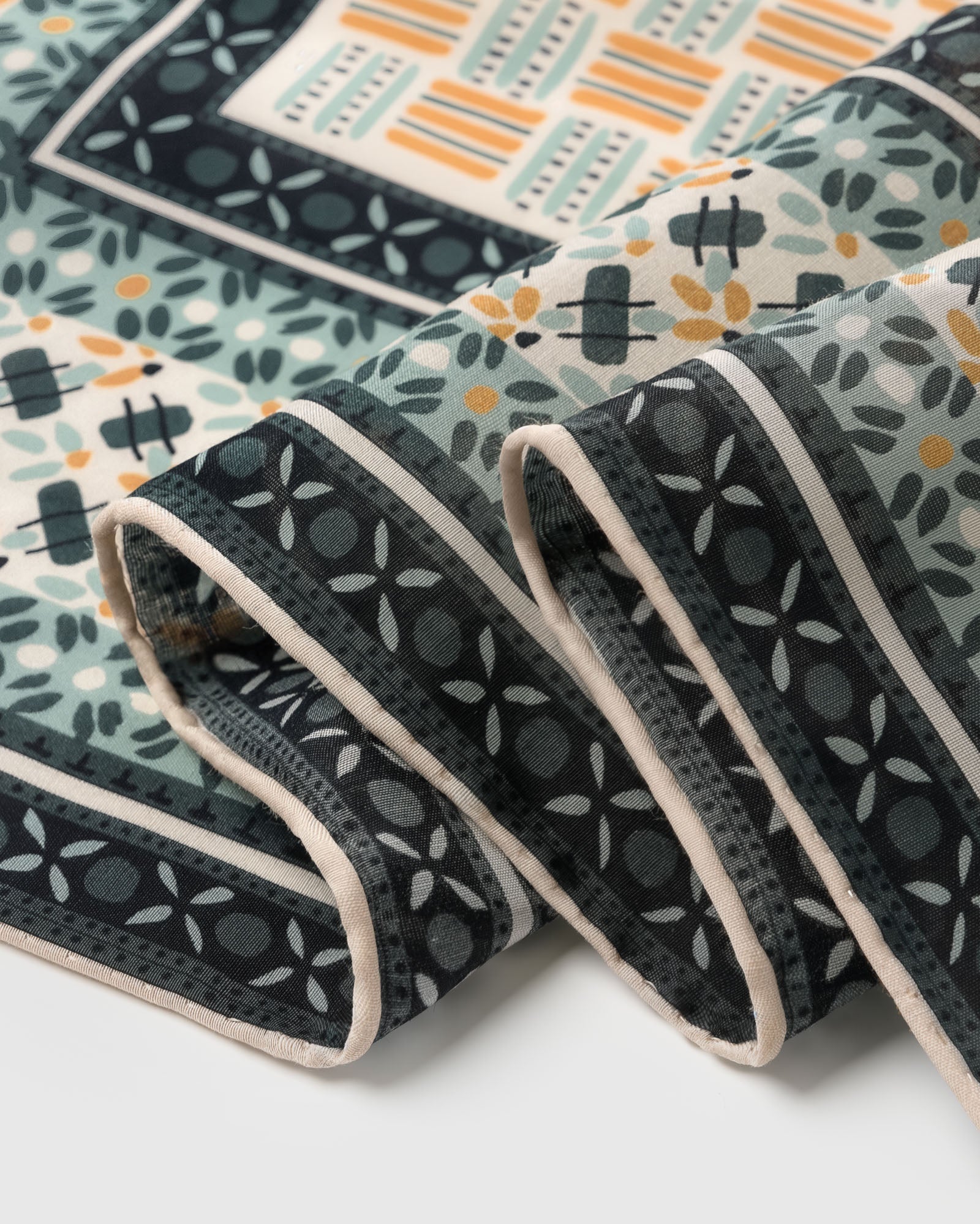 MOSAIC TILE SILK SCARF