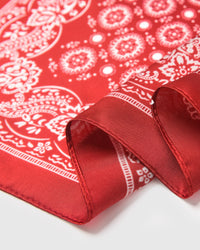 ROUGE BANDANA SILK SCARF