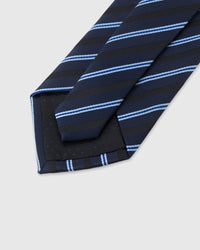 NAVY TONAL STRIPE TIE