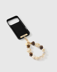 MOCHA PEARL PHONE STRAP