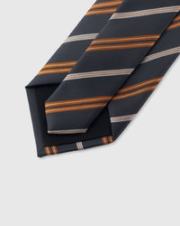 SLATE AMBER STRIPE TIE