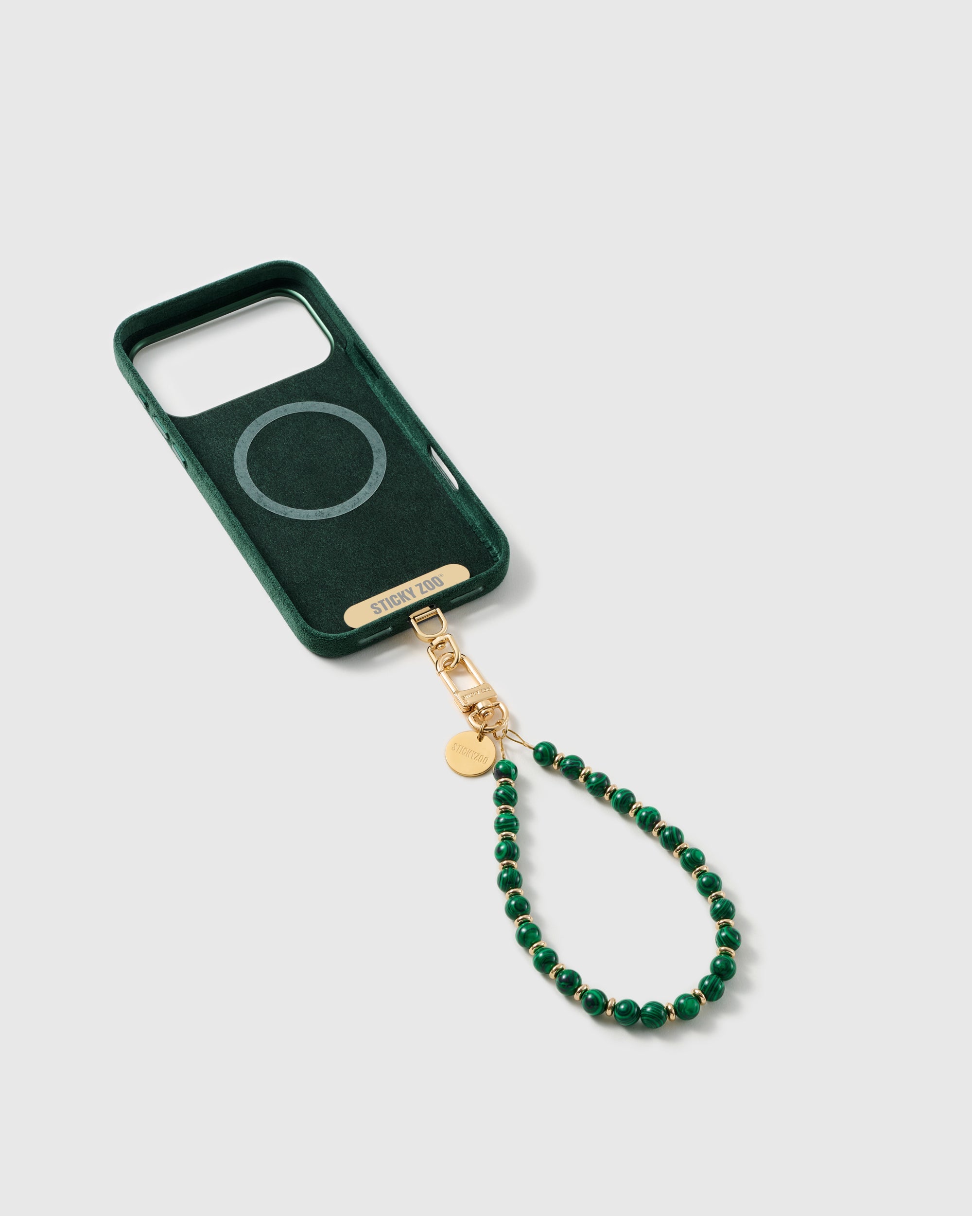 EMERALD SWIRL PHONE STRAP