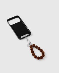 CAMEL POM PHONE STRAP