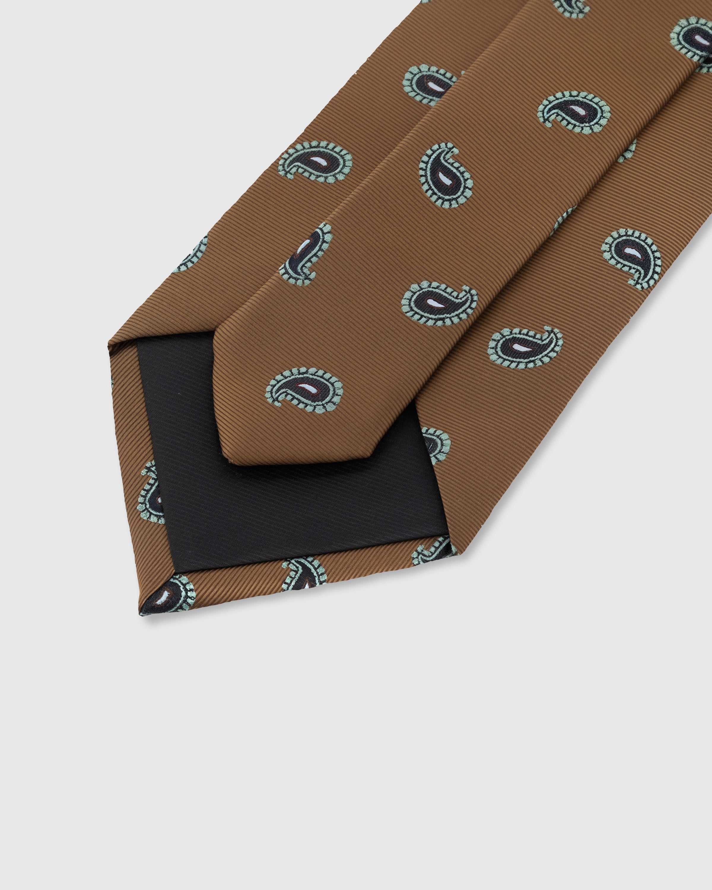 CARAMEL PAISLEY TIE