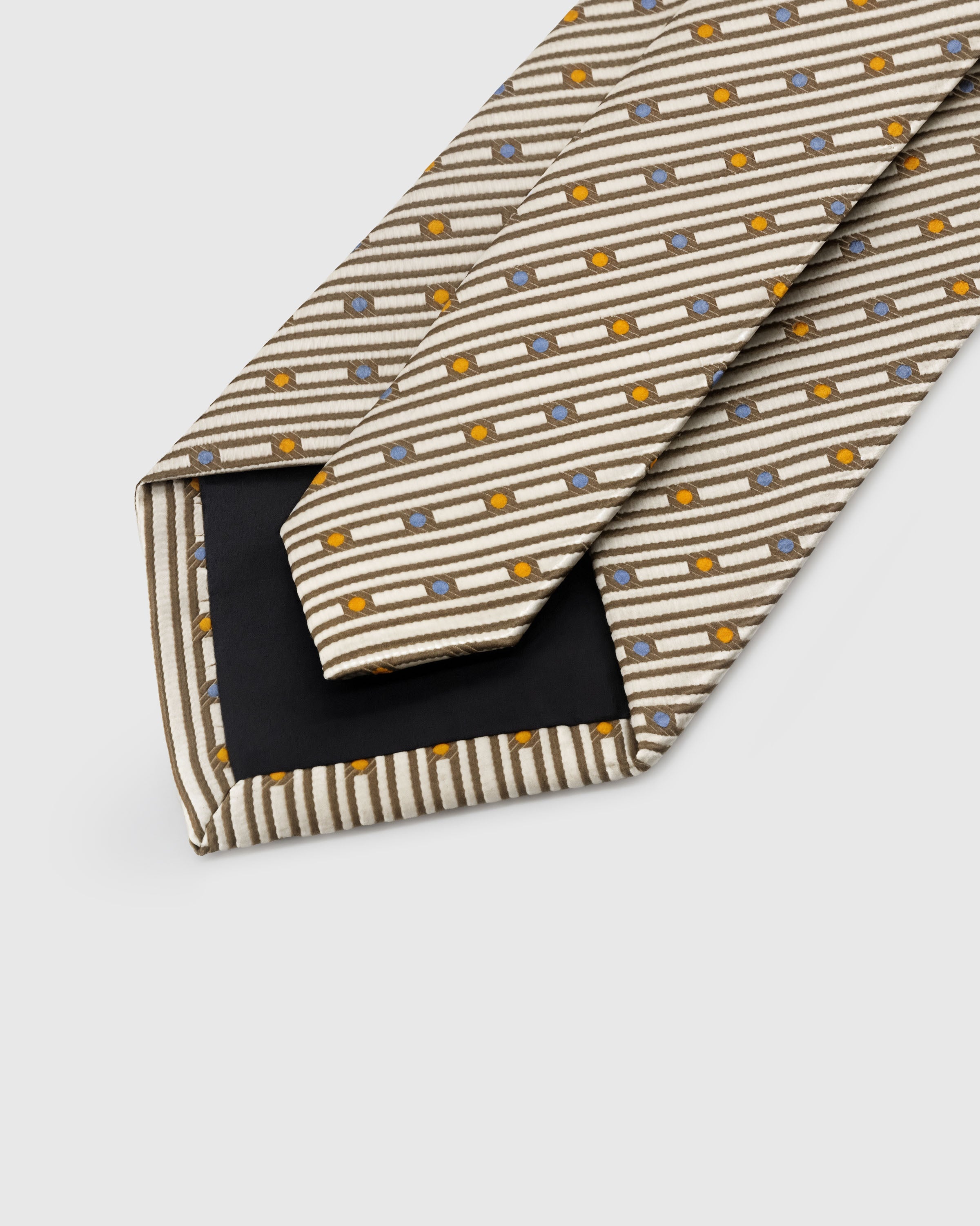 IVORY STRIPE DOT TIE