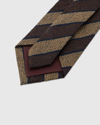 WALNUT WOVEN STRIPE TIE