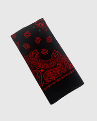 MIDNIGHT BANDANA SILK SCARF