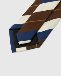 CLARET BROAD STRIPE TIE
